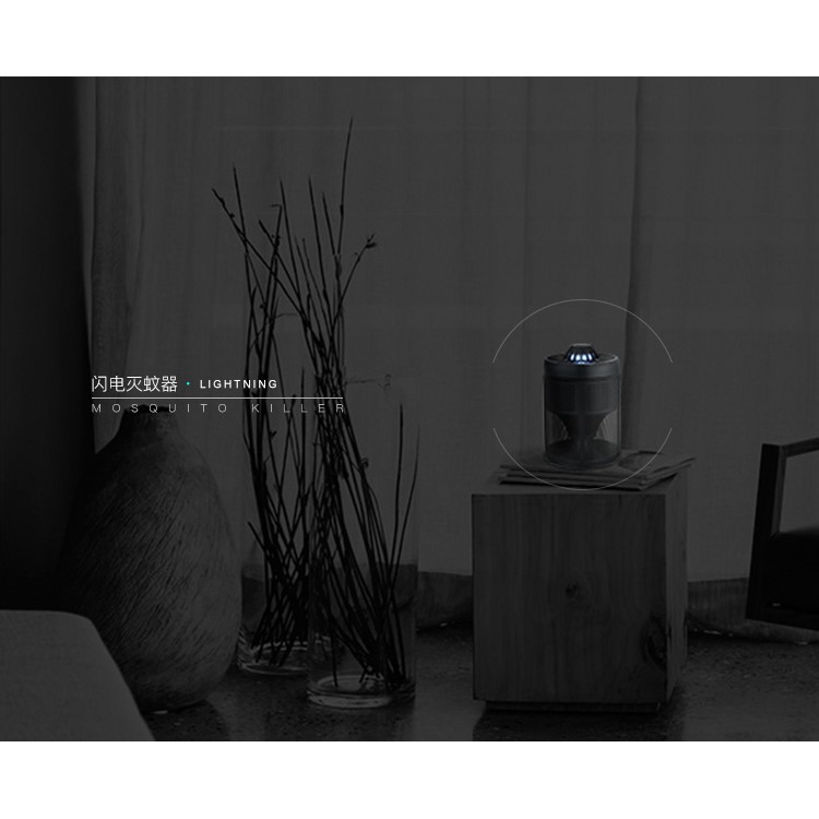 DH-MW04 Lightning Mosquito Killer Mini Portable Electric USB Powered Insect Killer - Black-7