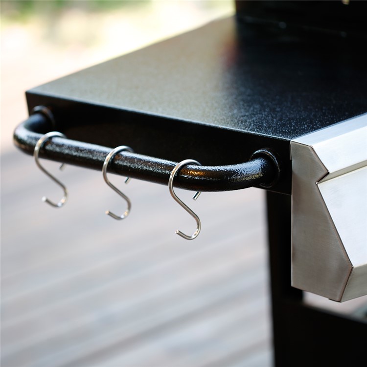 Gas Grill 48,000-BTU 3 Burner + 1 side burner Patio Garden Backyard Stainless Steel Barbecue Grill BBQ Outdoor Cooking with Two Foldable Shelves-7