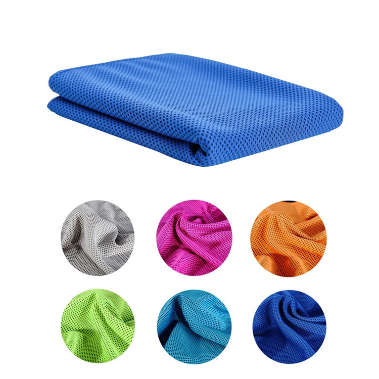 Cooling Towel Ice Scarf Chilly Pad for Yoga Golf Gym Running Climbing, Size: 31 x 100cm - Grey-4