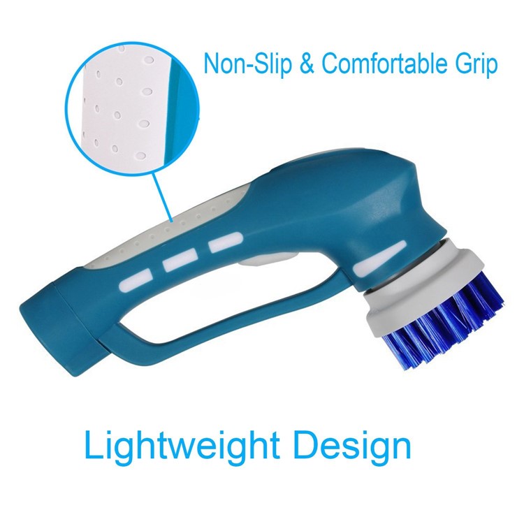Handheld Cordless Electric Tile Scrubber Household Spin Scrubber for Bathroom and Kitchen - EU Plug-5