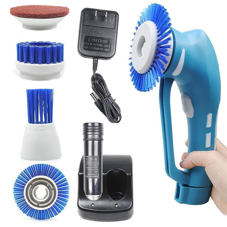 Handheld Cordless Electric Tile Scrubber Household Spin Scrubber for Bathroom and Kitchen - EU Plug-6