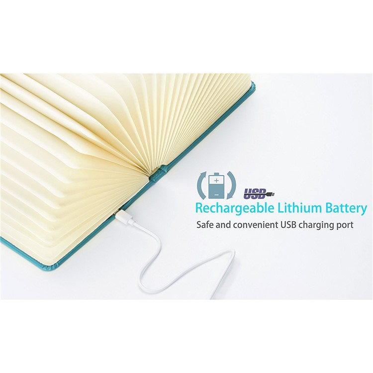 F-103 Book Shape 4 Colors Magic Folding LED Table Lamp USB Rechargeable Booklight-6