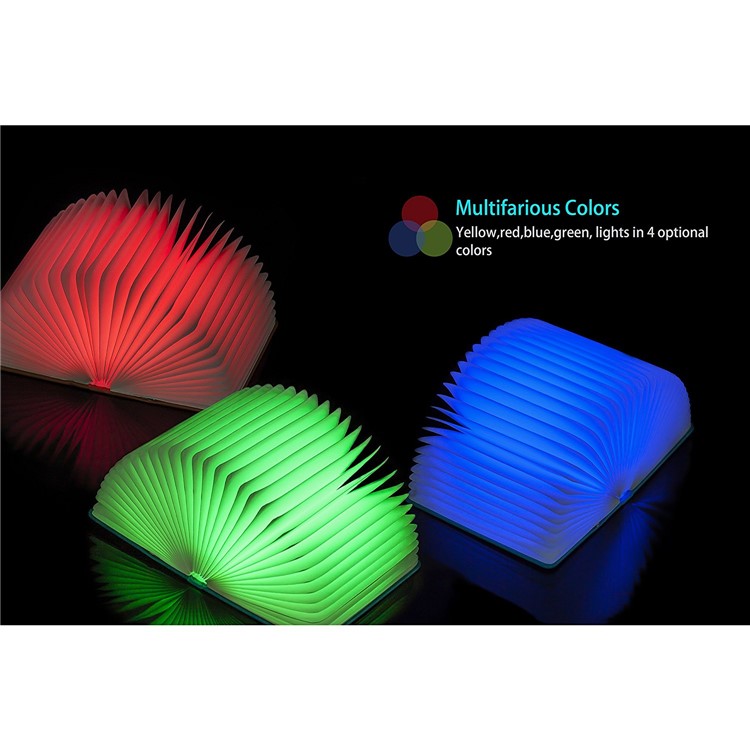 F-103 Book Shape 4 Colors Magic Folding LED Table Lamp USB Rechargeable Booklight-7