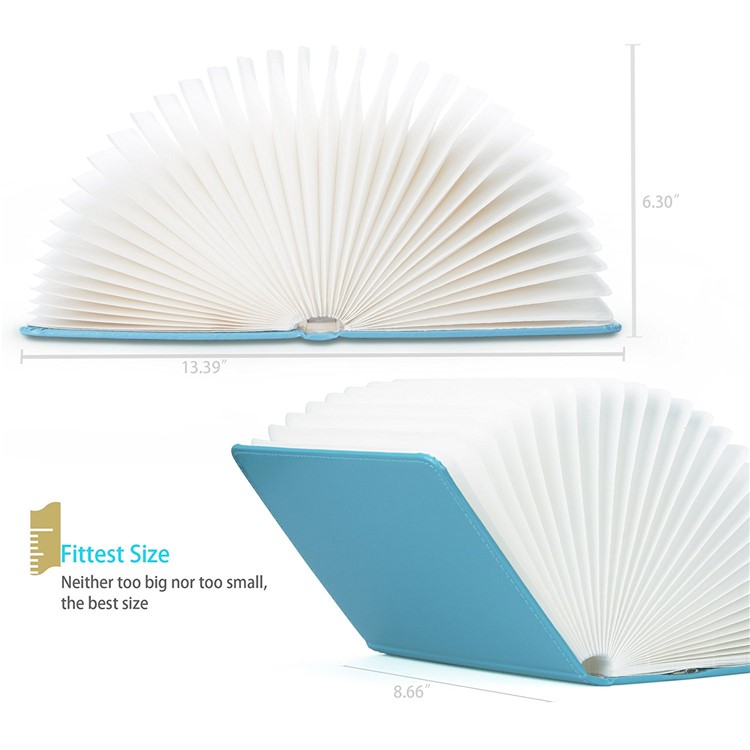 F-103 Book Shape 4 Colors Magic Folding LED Table Lamp USB Rechargeable Booklight-8