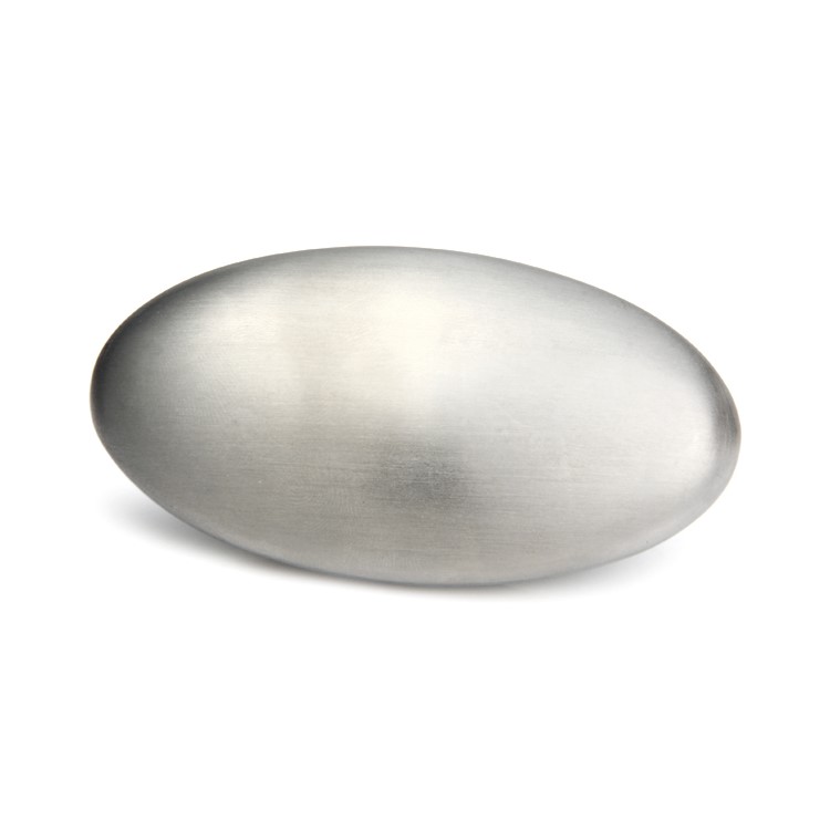 Portable Magic Soap Eliminating Odor Remover Stainless Steel Oval Soap with Soap Box - Silver-3