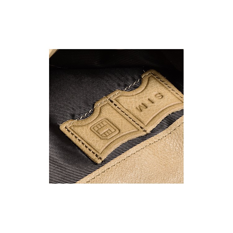 ICARER Universal Genuine Leather Zipper Pouch Case with Multiple Card Slots for iPhone 7 Plus etc. Size: 19 x 9.5 x 1.8cm - Khaki-6