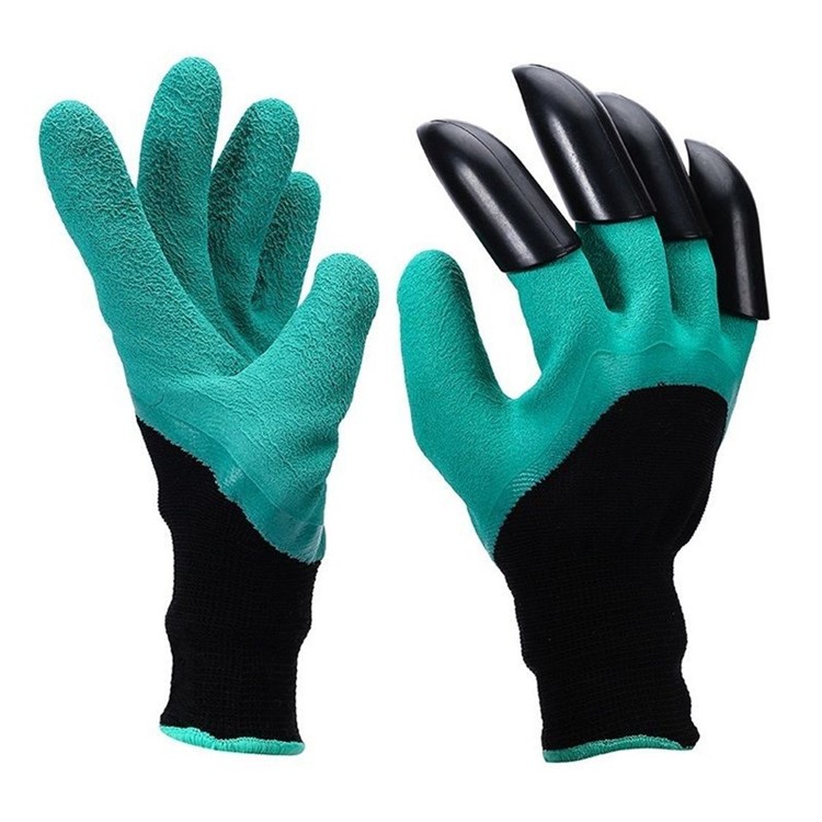 1 Pair Safe Garden Genie Gloves for Digging & Planting (4 Finger Claws on ONE Hand ONLY)-1