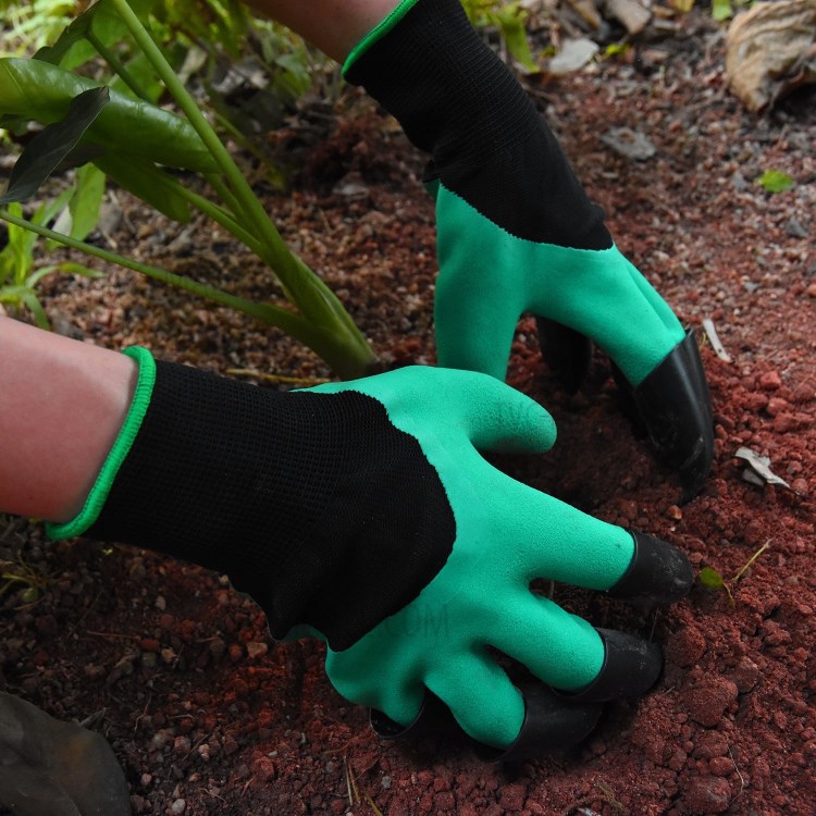1 Pair Safe Garden Genie Gloves for Digging & Planting (Claws on Both Hands)-9