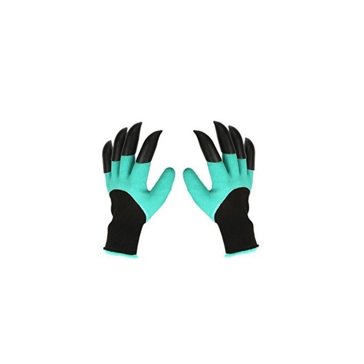 1 Pair ABS Safe Garden Genie Gloves with Claws for Digging & Planting (Claws on Right Hand)-3