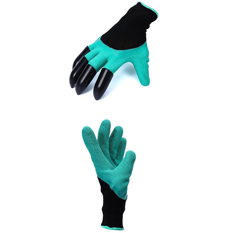 1 Pair ABS Safe Garden Genie Gloves with Claws for Digging & Planting (Claws on Right Hand)-5