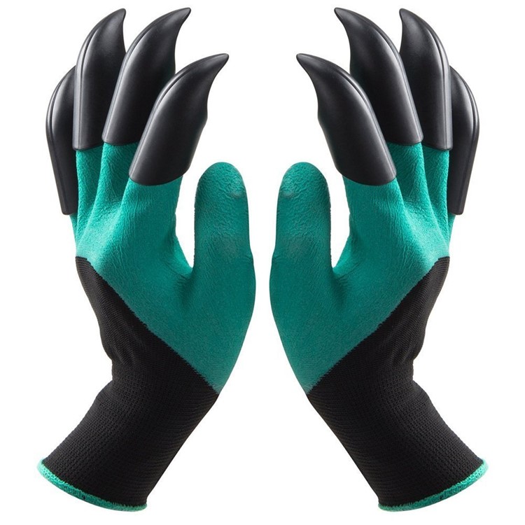 1 Pair ABS Safe Garden Genie Gloves with Claws for Digging & Planting (Claws on Right Hand)-8