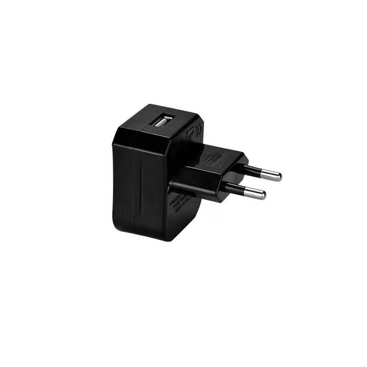 HOCO AC2 One USB Port Universal World Wide Travel Charger Adapter Travel Power Socket Converter - Black-7