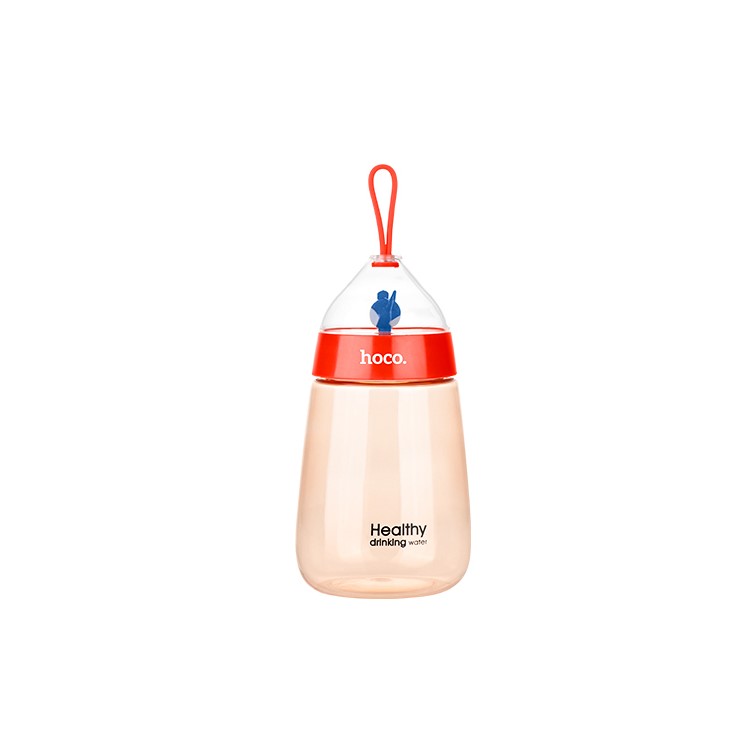 400ml HOCO CP5 Bird Decor Food Grade Portable Space Water Bottle - Red-1