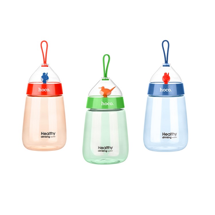 400ml HOCO CP5 Food Grade Bird Decor Portable Space Water Bottle - Blue-3