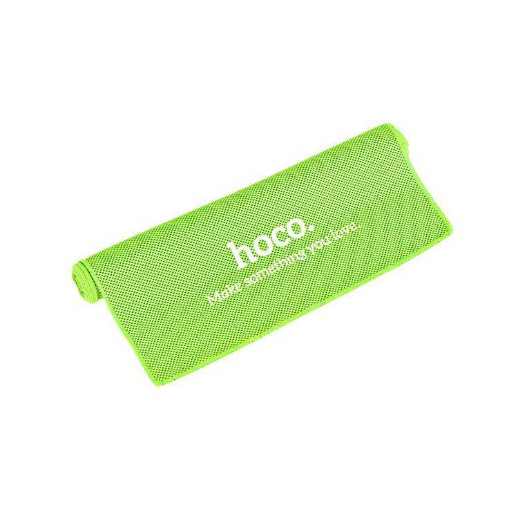 HOCO 100 x 30cm Soft Sports Gym Cooling Towel - Green-1