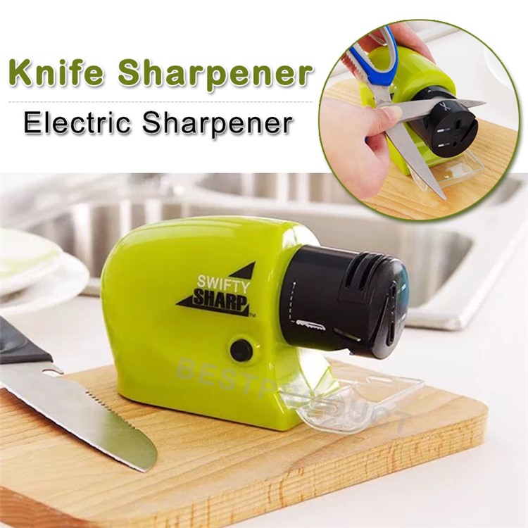 Multi-functional Kitchen Electric Knife Sharpener Knife Blade Sharpener - Green-1