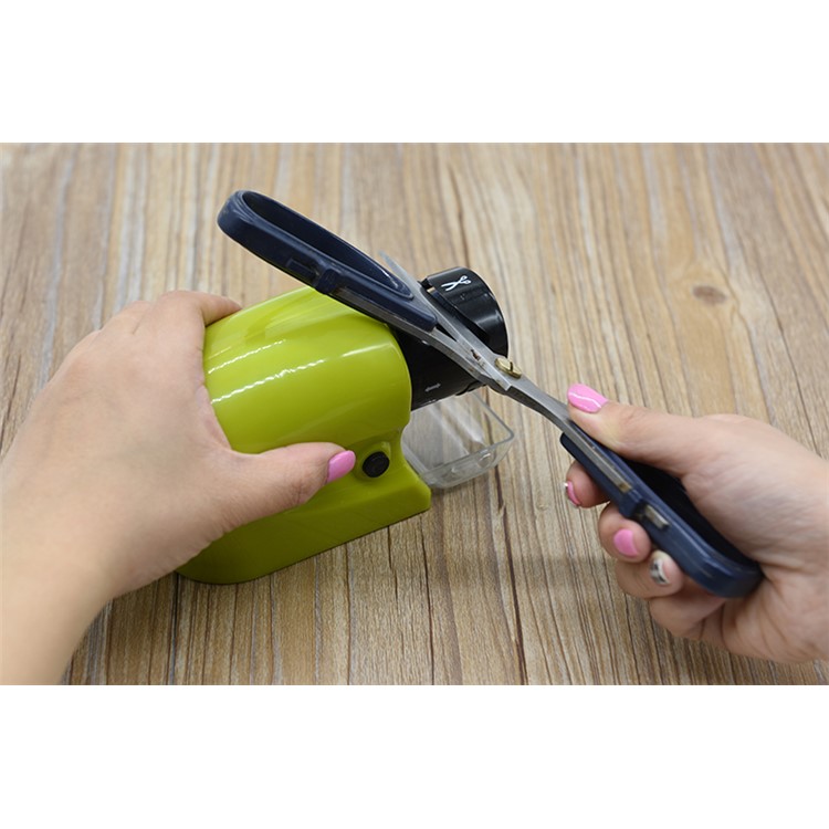 Multi-functional Kitchen Electric Knife Sharpener Knife Blade Sharpener - Green-2