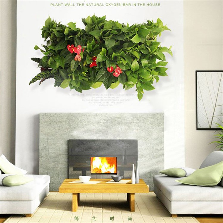 9 Pockets Vertical Wall Mount Garden Planter Grow Container Bags Living Felt Wall Hanging Planter - Green-2