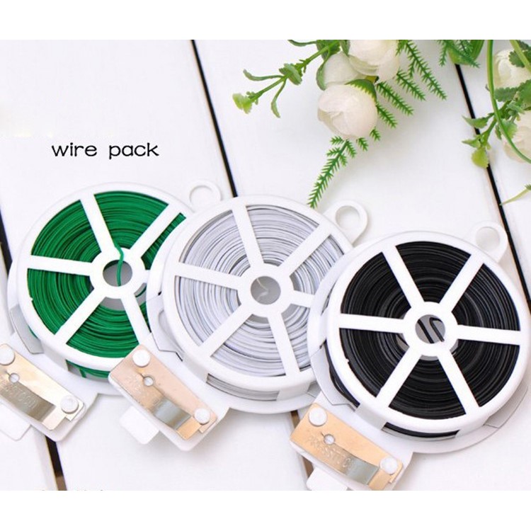 50M Multi-purpose Gardening Plant Twist Tie with Cutter - Black-3