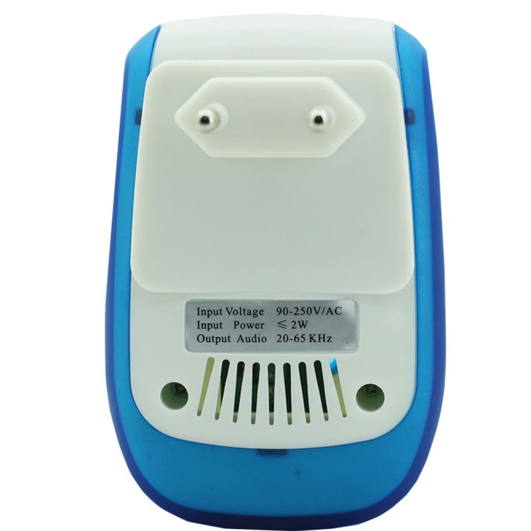 Ultrasonic Plug-in Electric Mosquito Repellent Fly Insects Killer - Blue + White / EU Plug-4