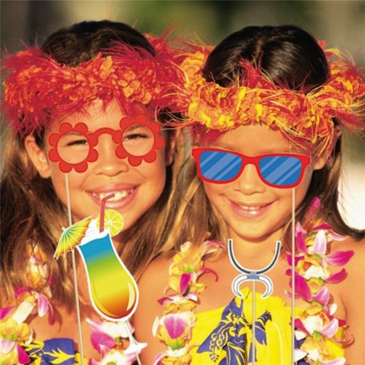 60PCS Photo Booth Requisiten Gitarre Ananas Gläser DIY Kit Für Hochzeit Geburtstag Weihnachten-8