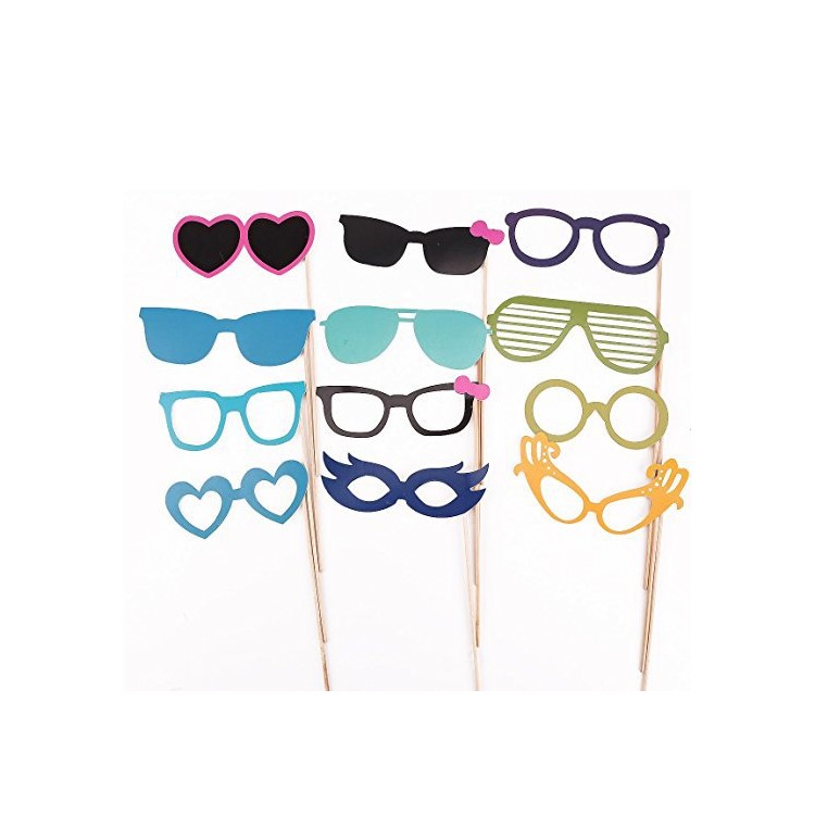 44PCS Props on a Stick Mustache Photo Party Fun Wedding Christmas Birthday-3