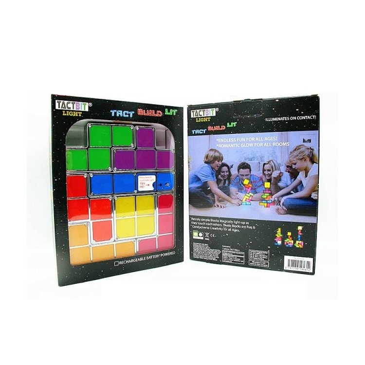 Retro Game Style Tetris Puzzle Lamp DIY Night Light Decorative Table Lamp Powered By Rechargeable Battery-8