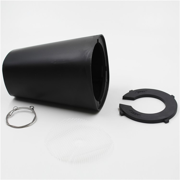 Creative Small Hanging Plant Pot Plastic Upside Down Flower Pot Sky Planter for Home Decoration - Black-2