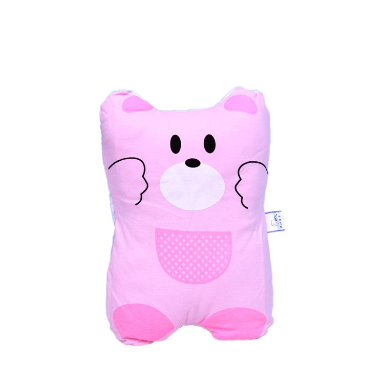 BEST BABY Cartoon Cute Bear Baby Head-shaping Pillow - Pink-1
