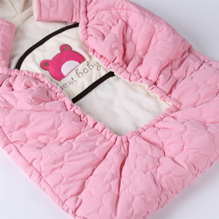 Waterproof Windproof Baby Carrier Cloak Mantle Cover Hoodie - Pink-1