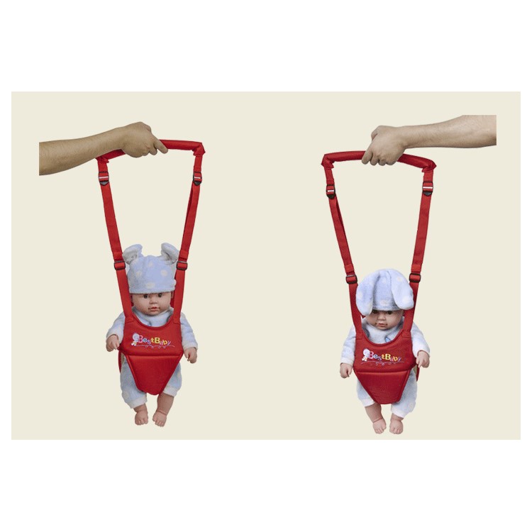 BEST BABY Cotton Toddler Walk Learning Belt Breathable Baby Walking Wing - Red-6