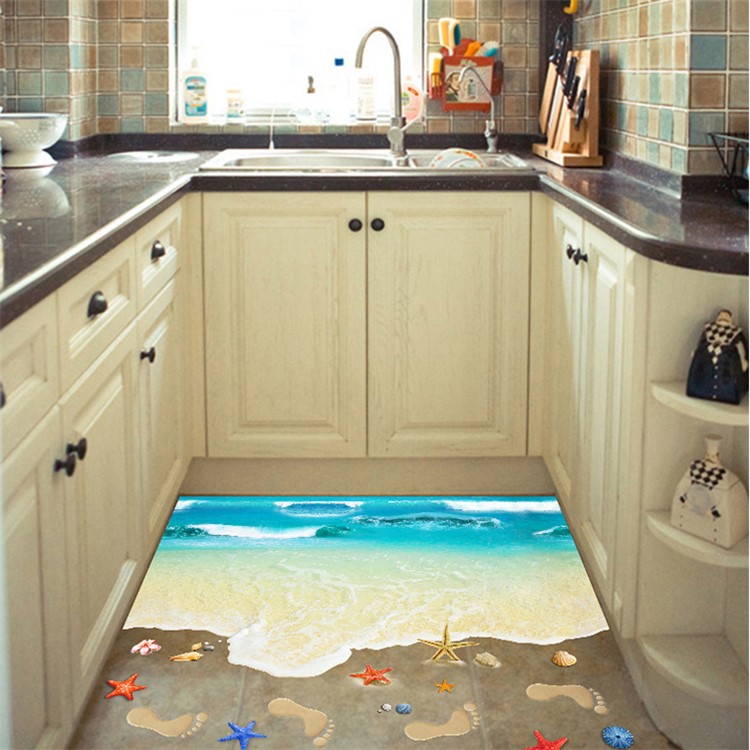 Beach XL8300 Floor/Wall Sticker Mural Decals Art Decors, Size: 60 x 90cm-3