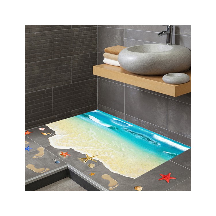 Beach XL8300 Floor/Wall Sticker Mural Decals Art Decors, Size: 60 x 90cm-4