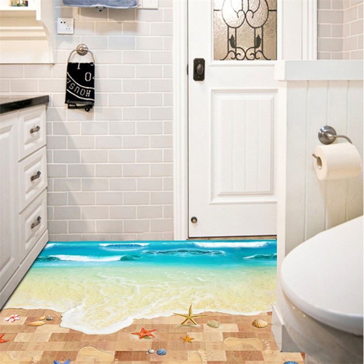 Beach XL8300 Floor/Wall Sticker Mural Decals Art Decors, Size: 60 x 90cm-5