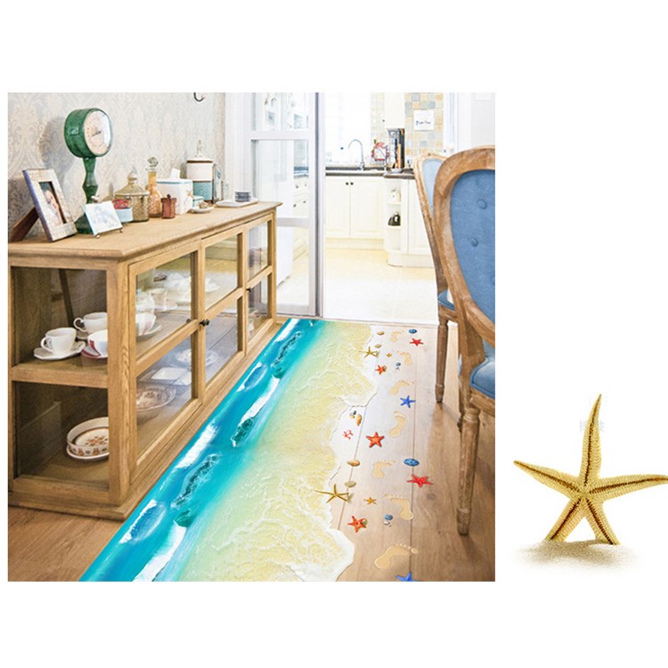 Beach XL8300 Floor/Wall Sticker Mural Decals Art Decors, Size: 60 x 90cm-8