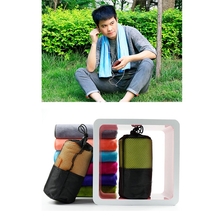 Moisture-absorbent Sports Using Soft Towel - Grey-6