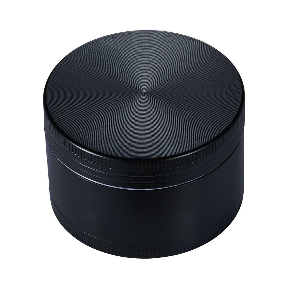 Mini 4 Layers Zinc Alloy Metal Grinder Herb Tobacco Crusher - Black-1