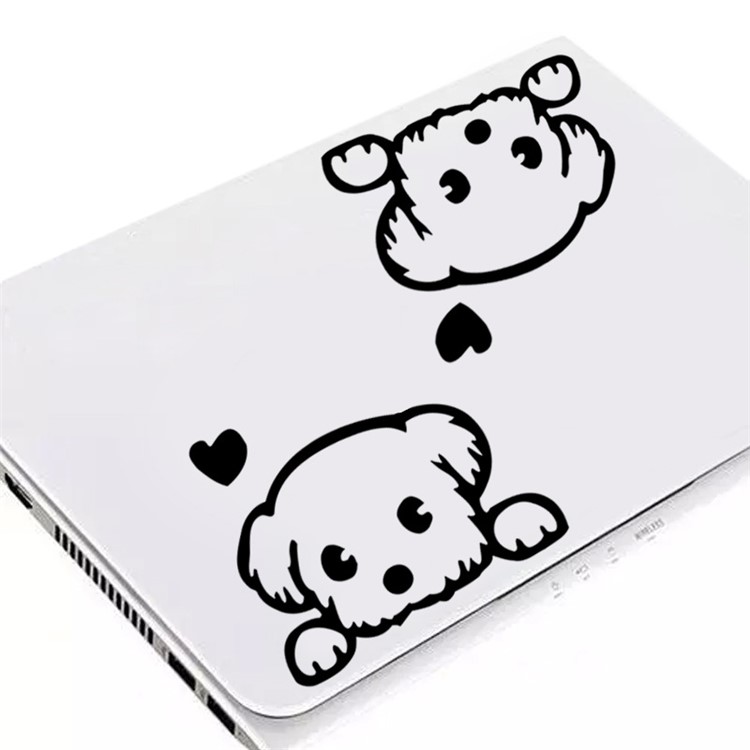 Creative Cartoon Dog Switch Sticker Switch Notebook Decor Environmental Wall Decal - Black-3