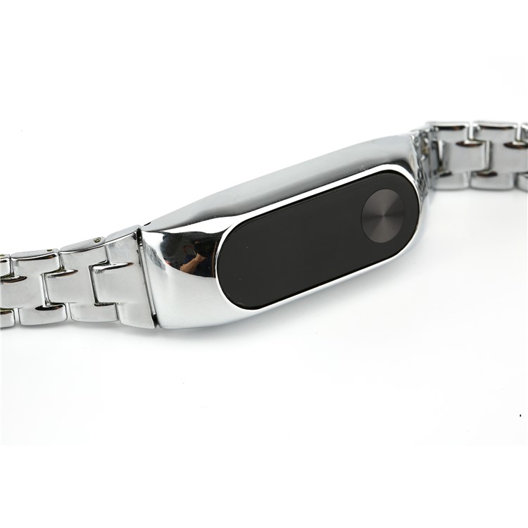 Stainless Steel Chain Watch Band Bracelet + Watch Frame for Xiaomi Mi Band 2 - Silver Color-6
