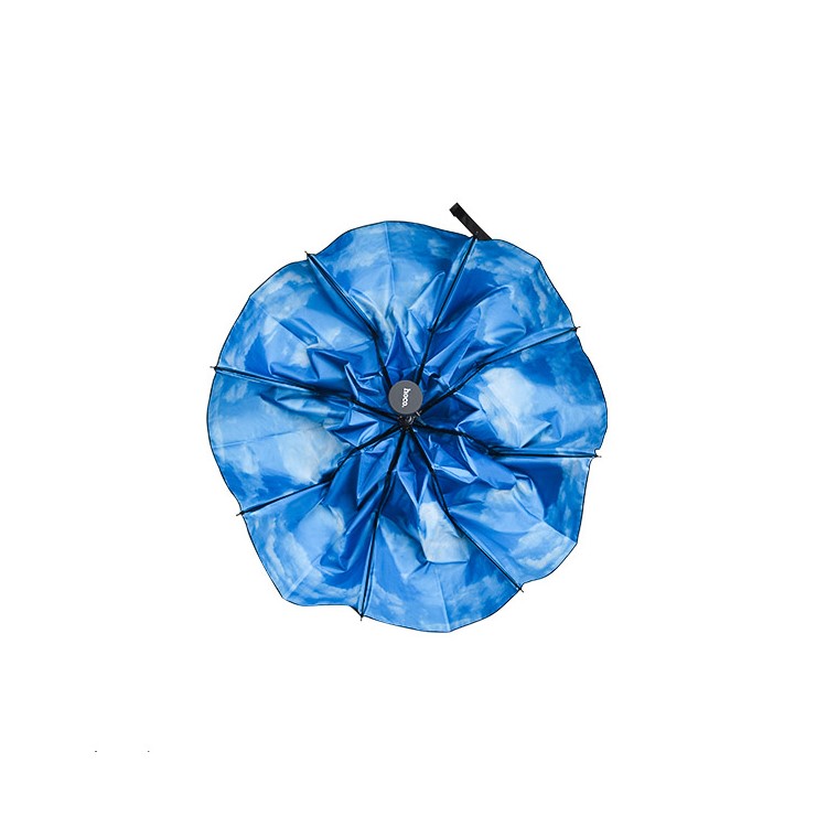HOCO Blue Sky and White Cloud Pattern Lightweight 8 Ribs Folding Umbrella-7