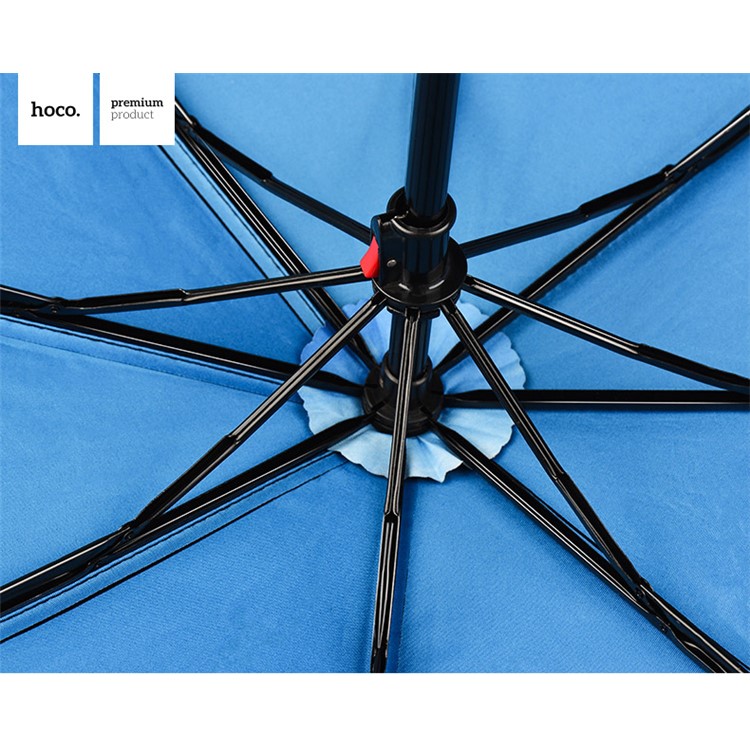HOCO Blue Sky and White Cloud Pattern Lightweight 8 Ribs Folding Umbrella-9