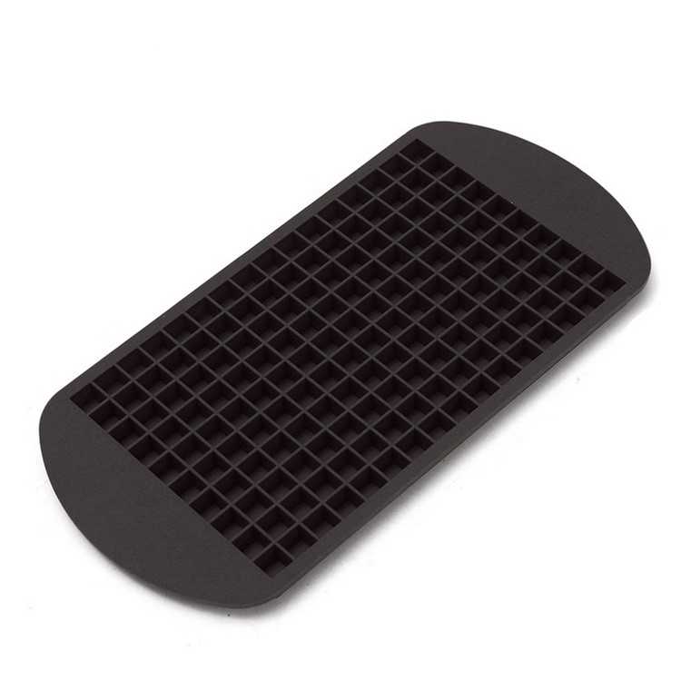 Mini Square 160 Silicone Ice Cube Mould Easy-Release Silicone Ice Cube Tray - Black-1