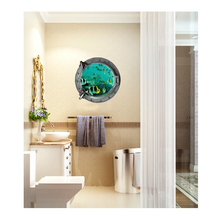 Undersea World Pattern Wall Stickers Removable Decal Home Decor DIY Art Decoration, Size: 45 x 45cm-4