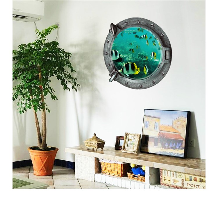 Undersea World Pattern Wall Stickers Removable Decal Home Decor DIY Art Decoration, Size: 45 x 45cm-6
