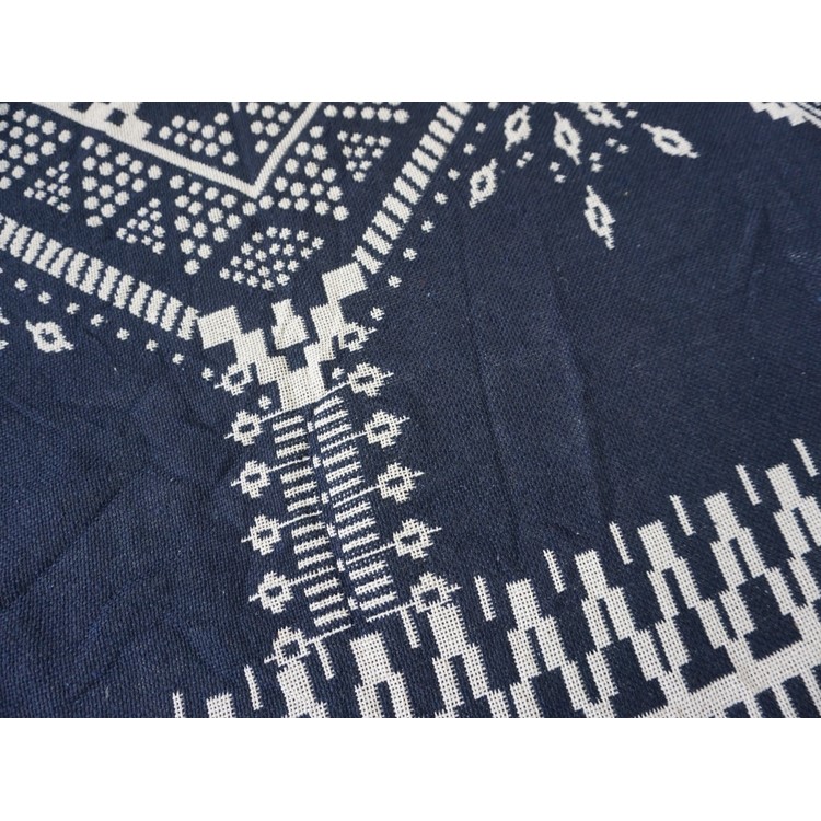 Cotton Thread Sofa Cover Throw with Tassels 130 x 180cm - Big Rhombus-3