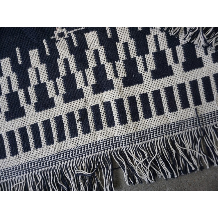 Cotton Thread Sofa Cover Throw with Tassels 130 x 180cm - Big Rhombus-5