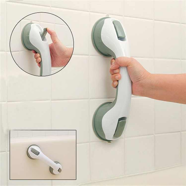 Suction Disc Anti-slide Helping Handle for Senior Citizens - White