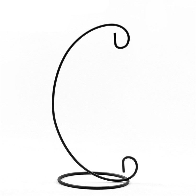 10PCS Eisen-hängender Standplatz-Halter-Kerze-Halter-Kerzenhalter für Glasball-Laterne-Licht - Schwarz-2
