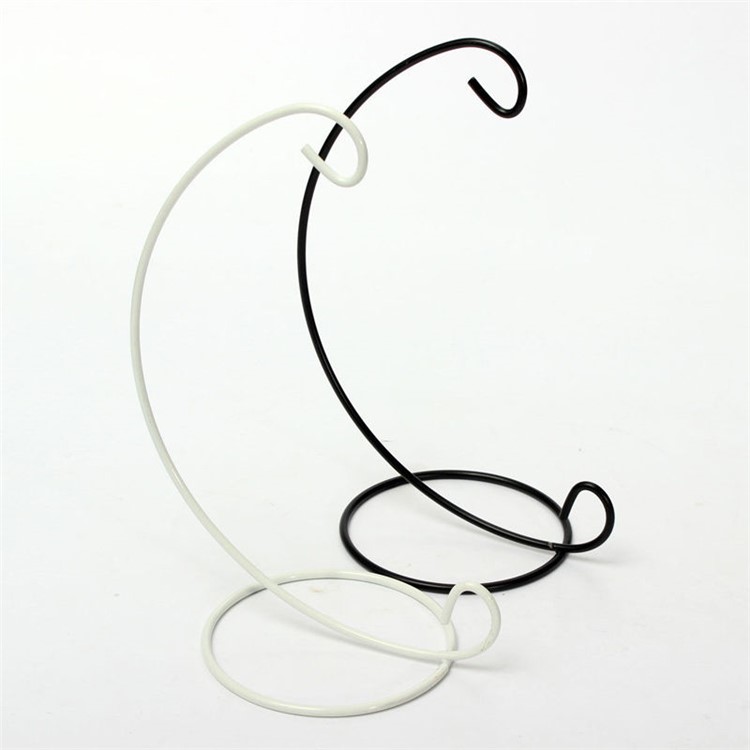 10PCS Eisen-hängender Standplatz-Halter-Kerze-Halter-Kerzenhalter für Glasball-Laterne-Licht - Schwarz-7