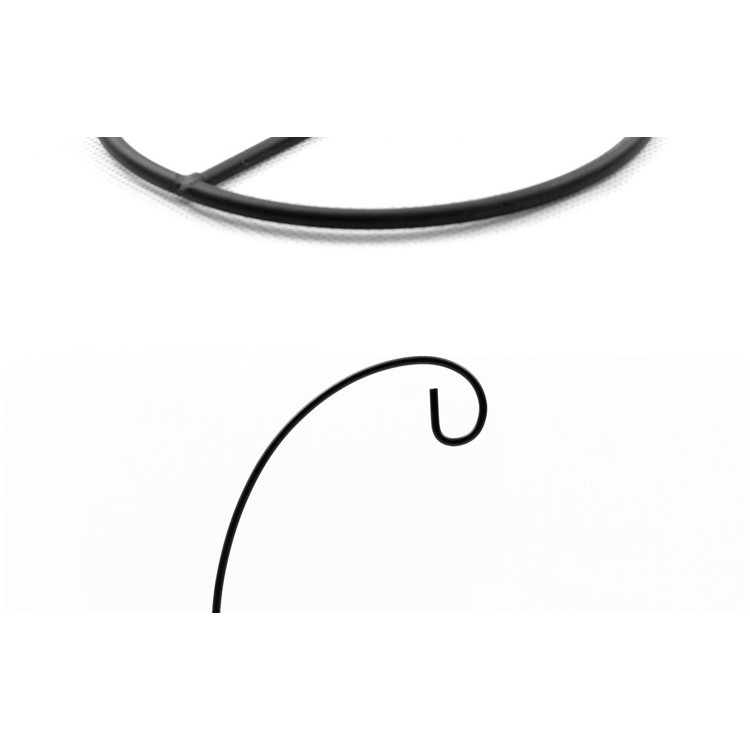 10PCS Eisen-hängender Standplatz-Halter-Kerze-Halter-Kerzenhalter für Glasball-Laterne-Licht - Schwarz-9